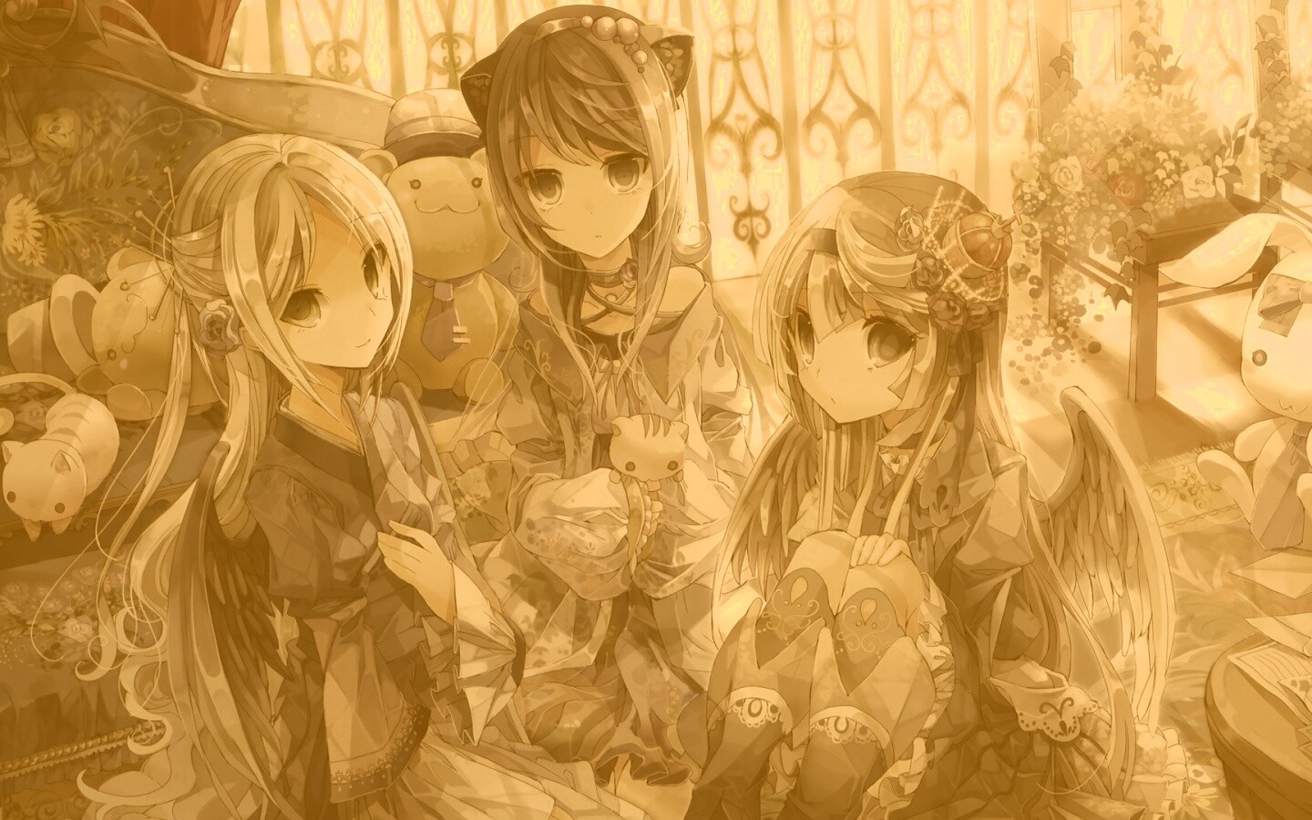 Три лоли обои