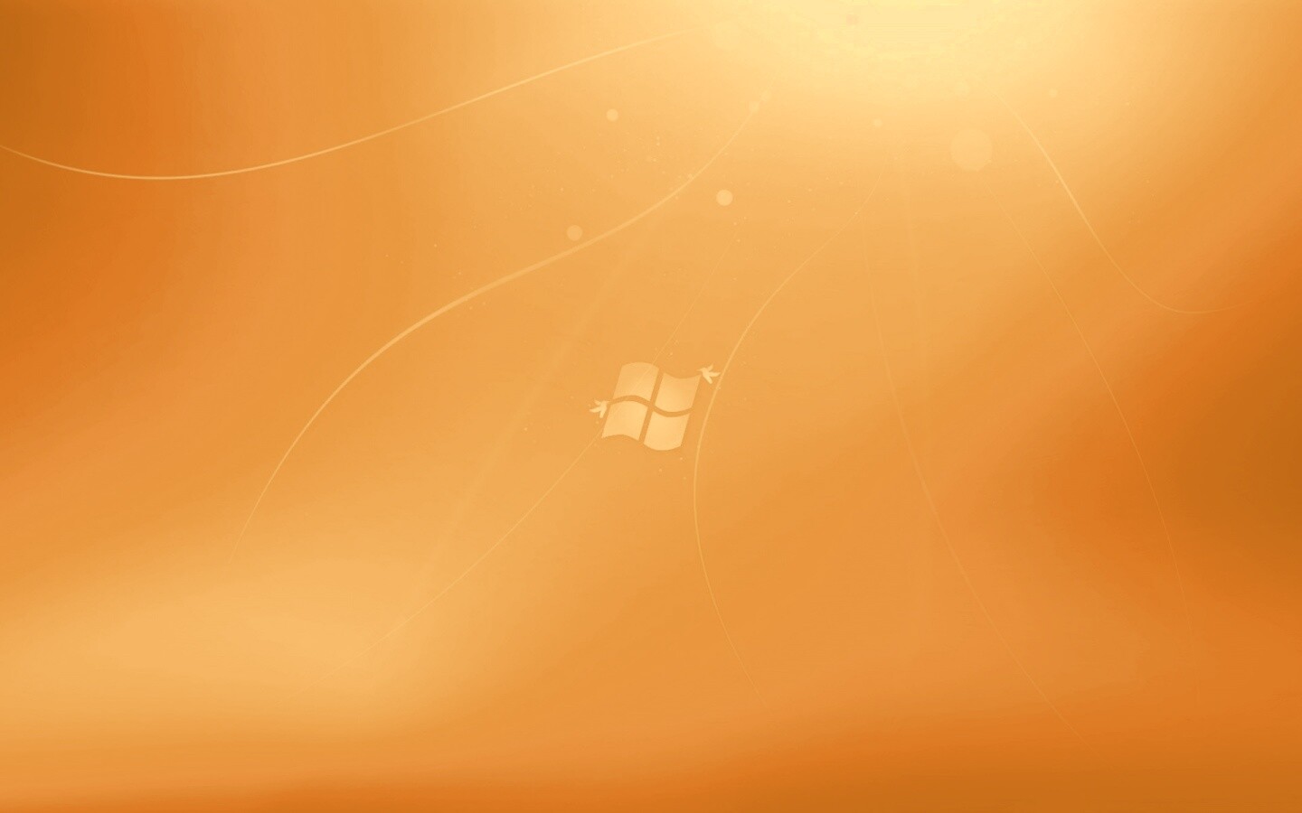 Оранжевый логотип Windows обои