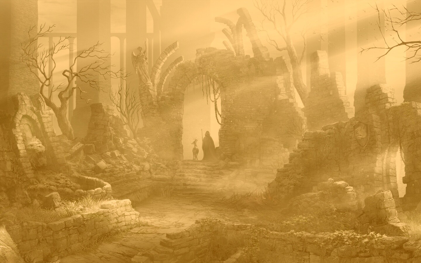 Маг в руинах обои