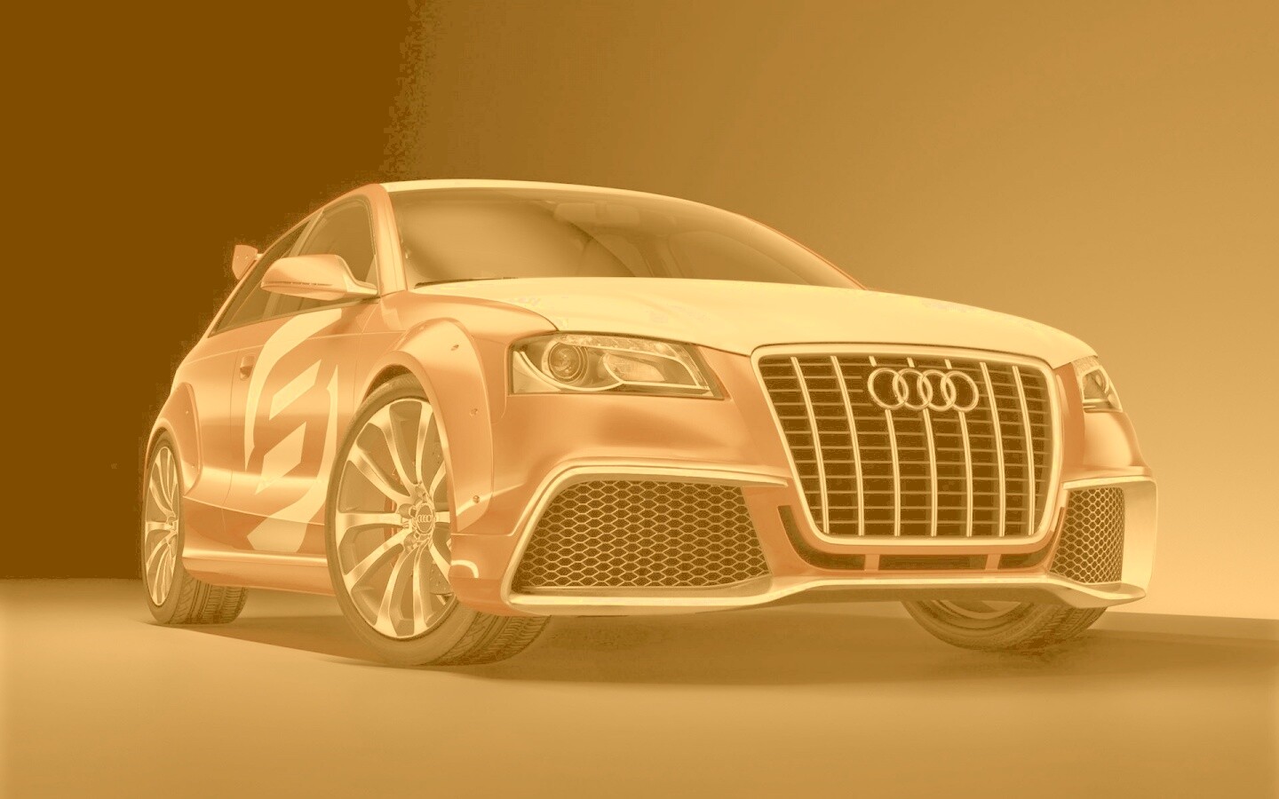 Красный Ауди обои