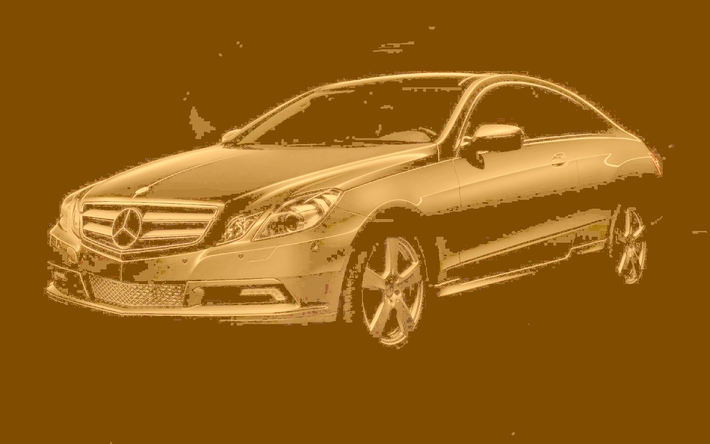 Черный Мерседес обои