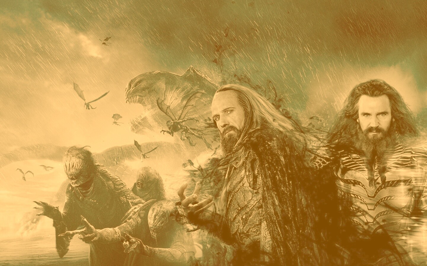 Зевс и Аид из фильма Битва Титанов обои