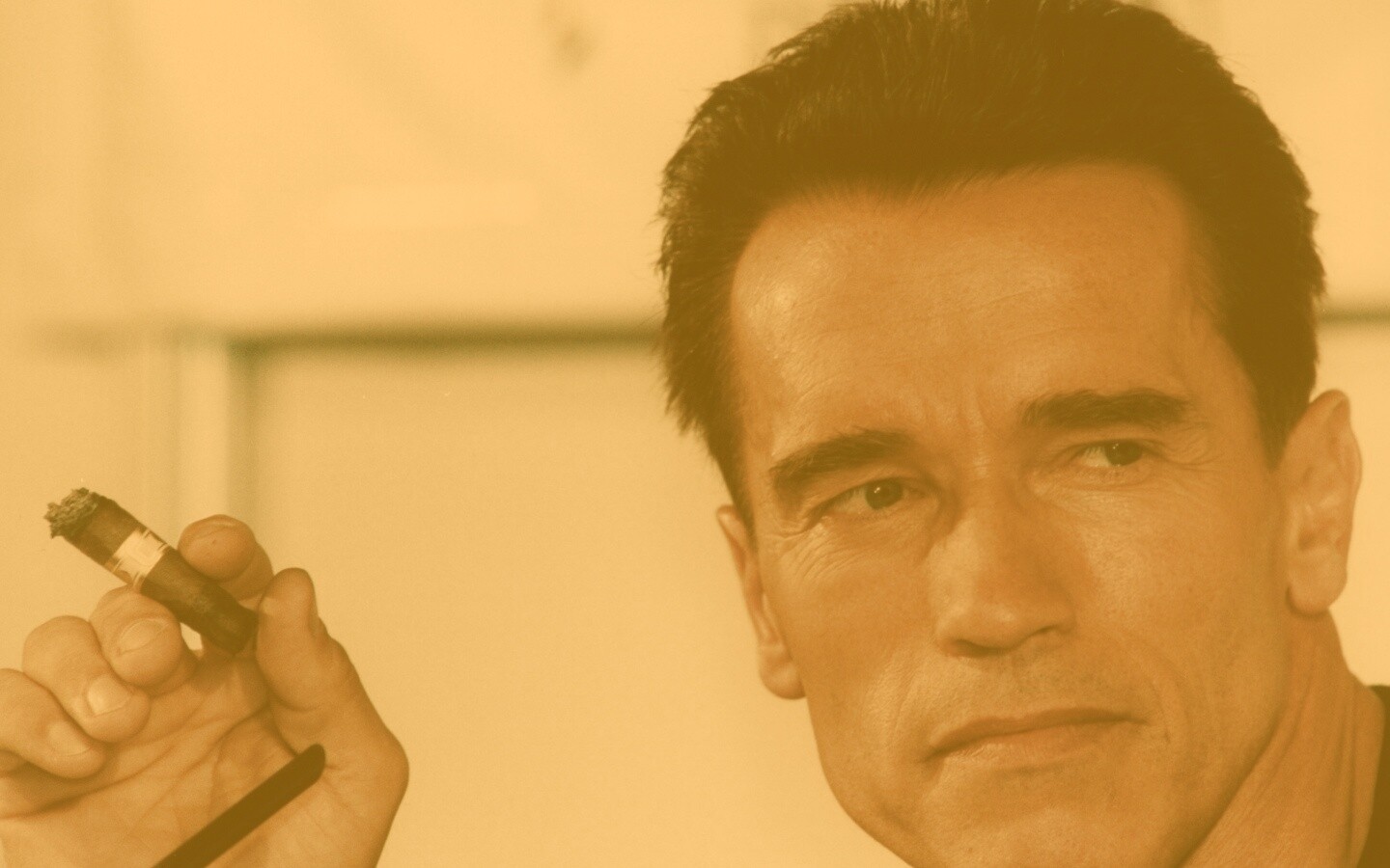 Арнольд Шварцнеггер с сигарой обои