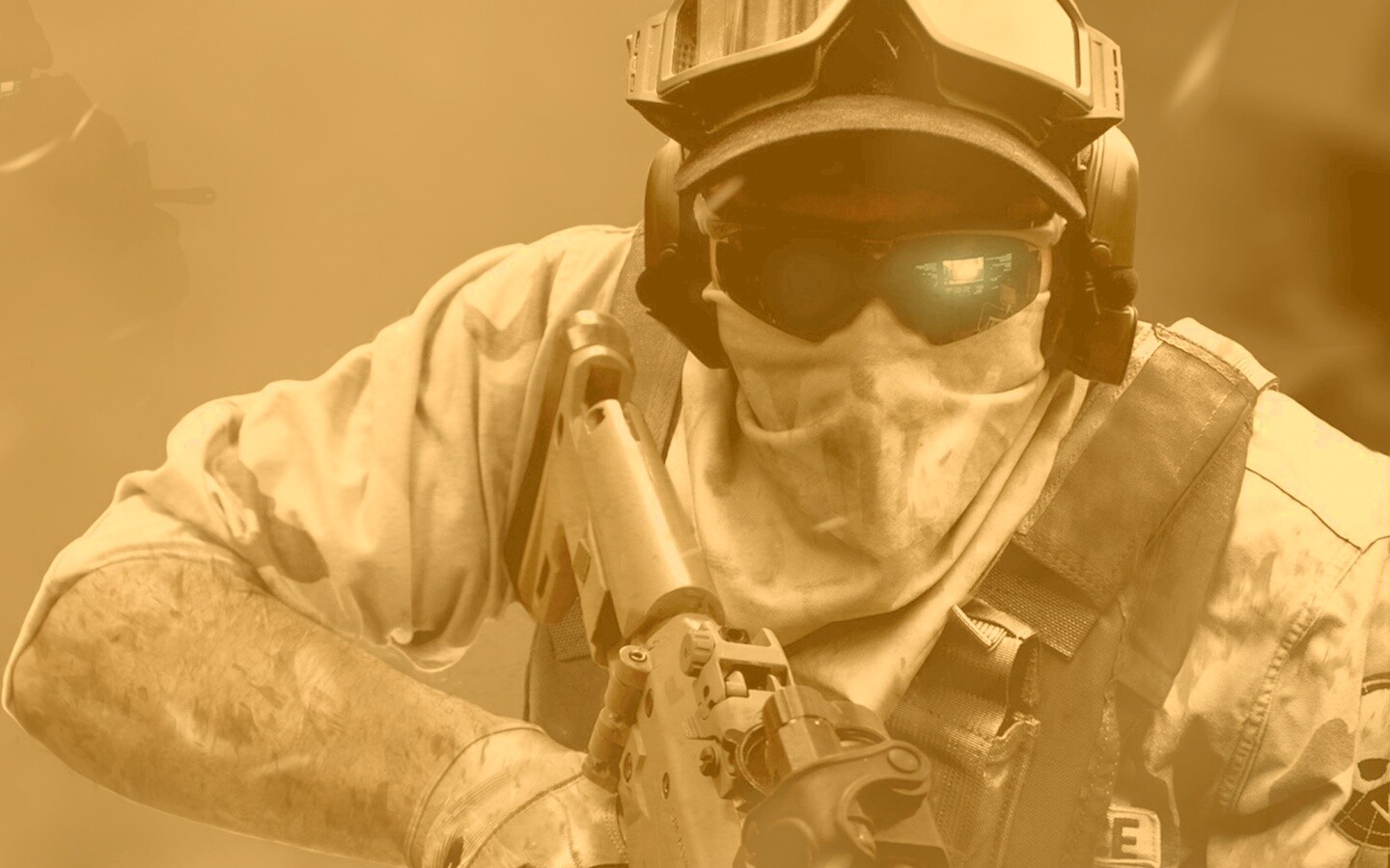 Боец в маске обои