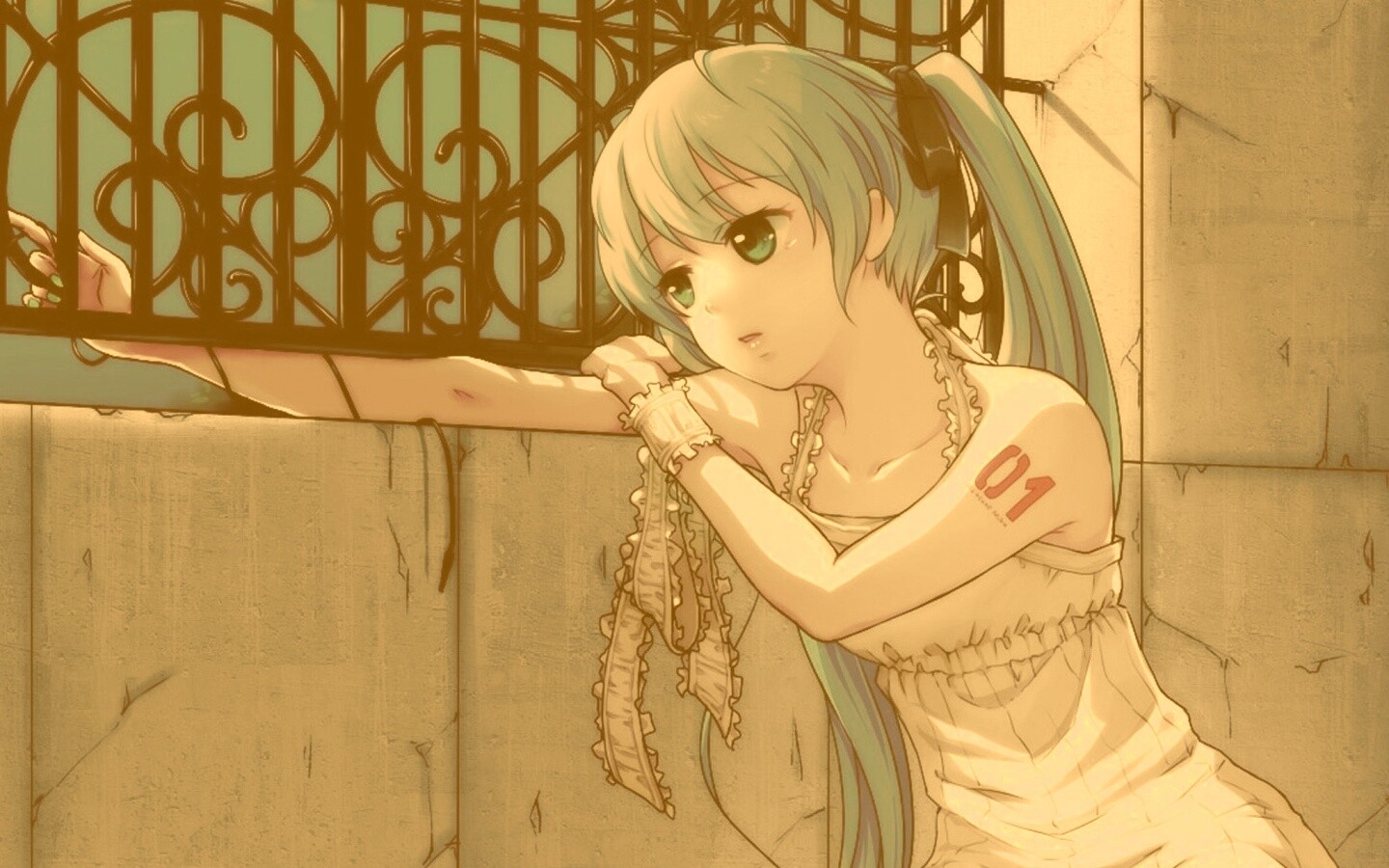 Девушка грустит обои