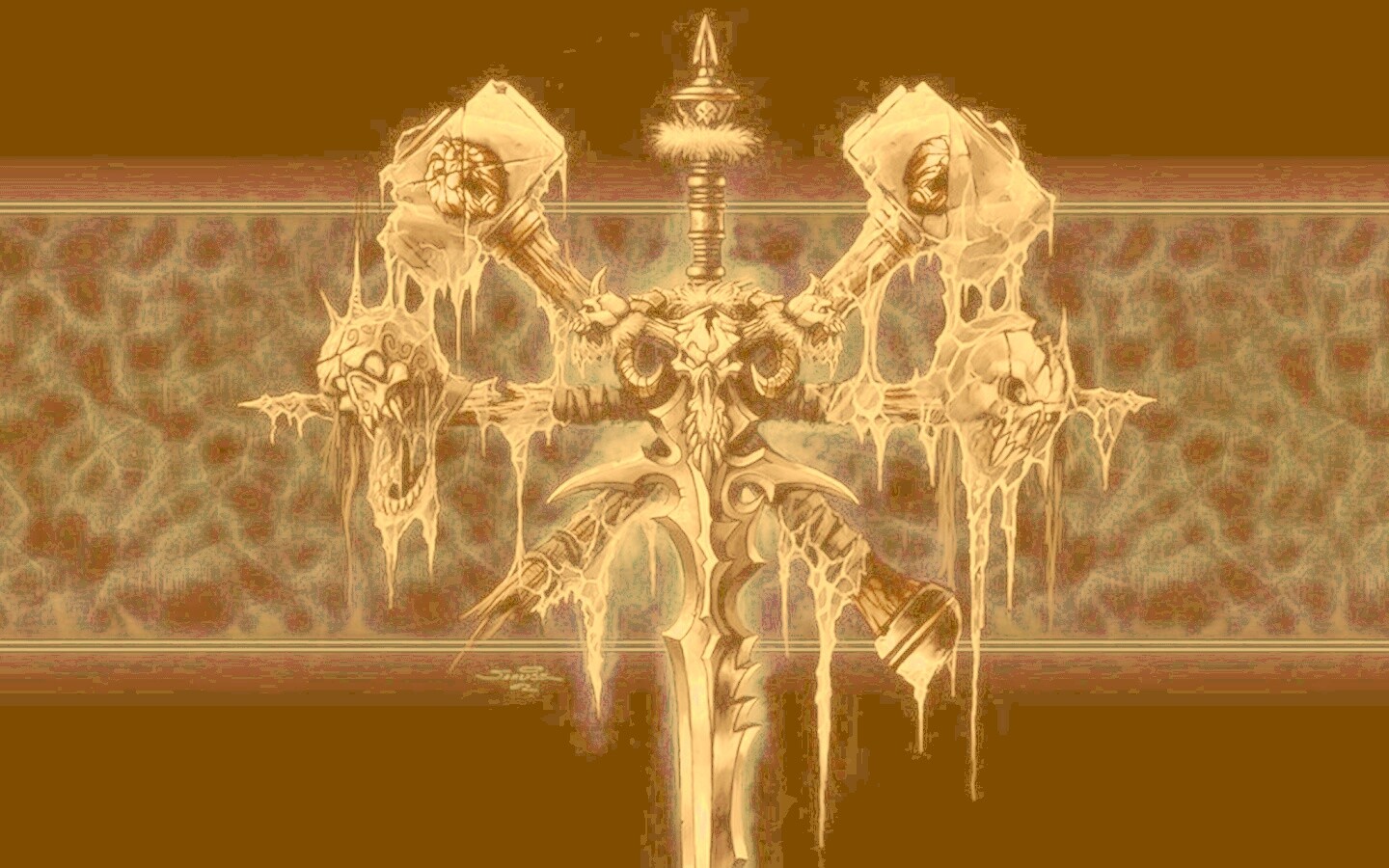 Логотип WarCraft Frothen Throne обои