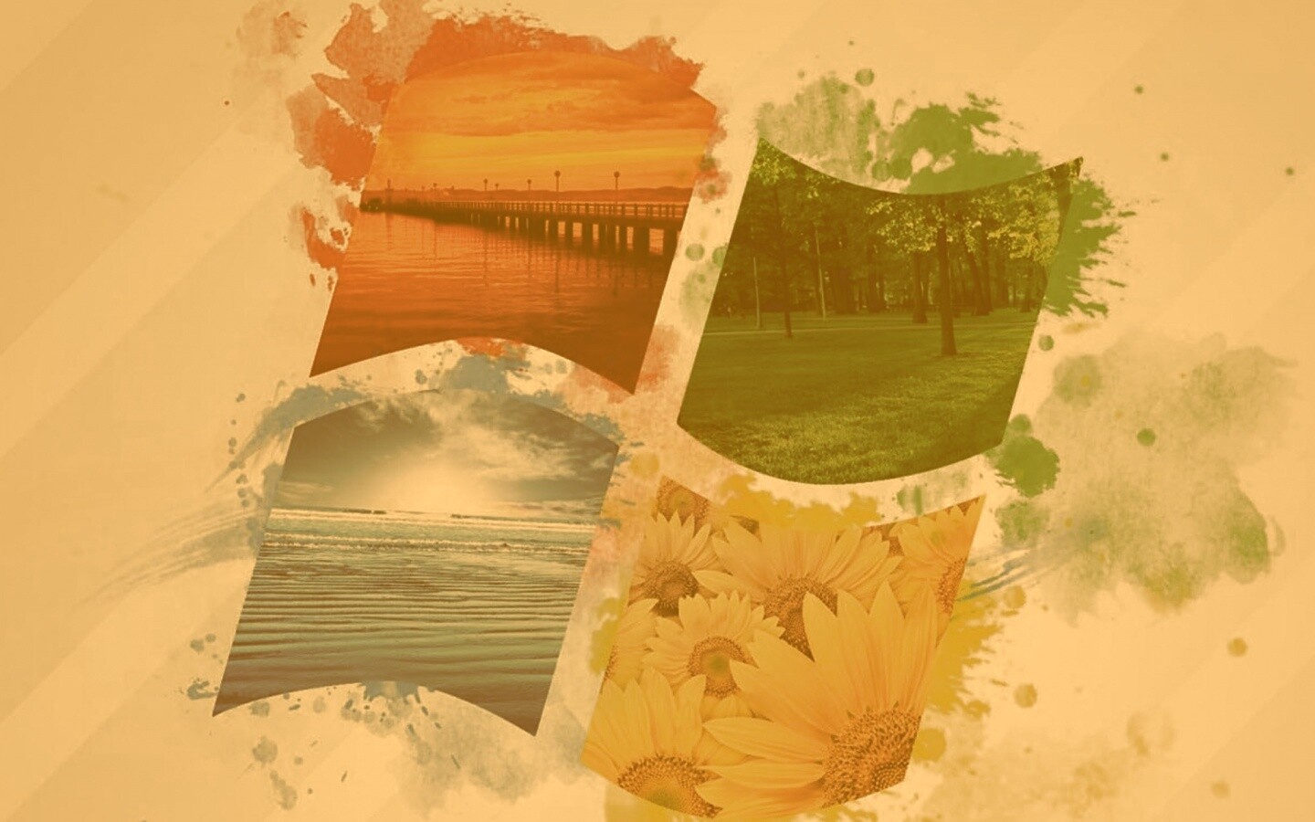 Логотип Winfdows bз фотографий природы обои