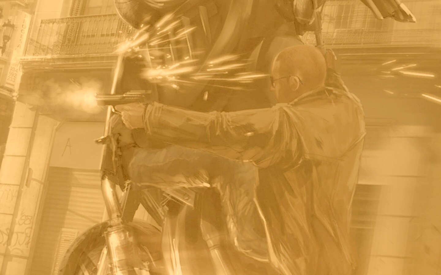 Негр на мотоцикле обои