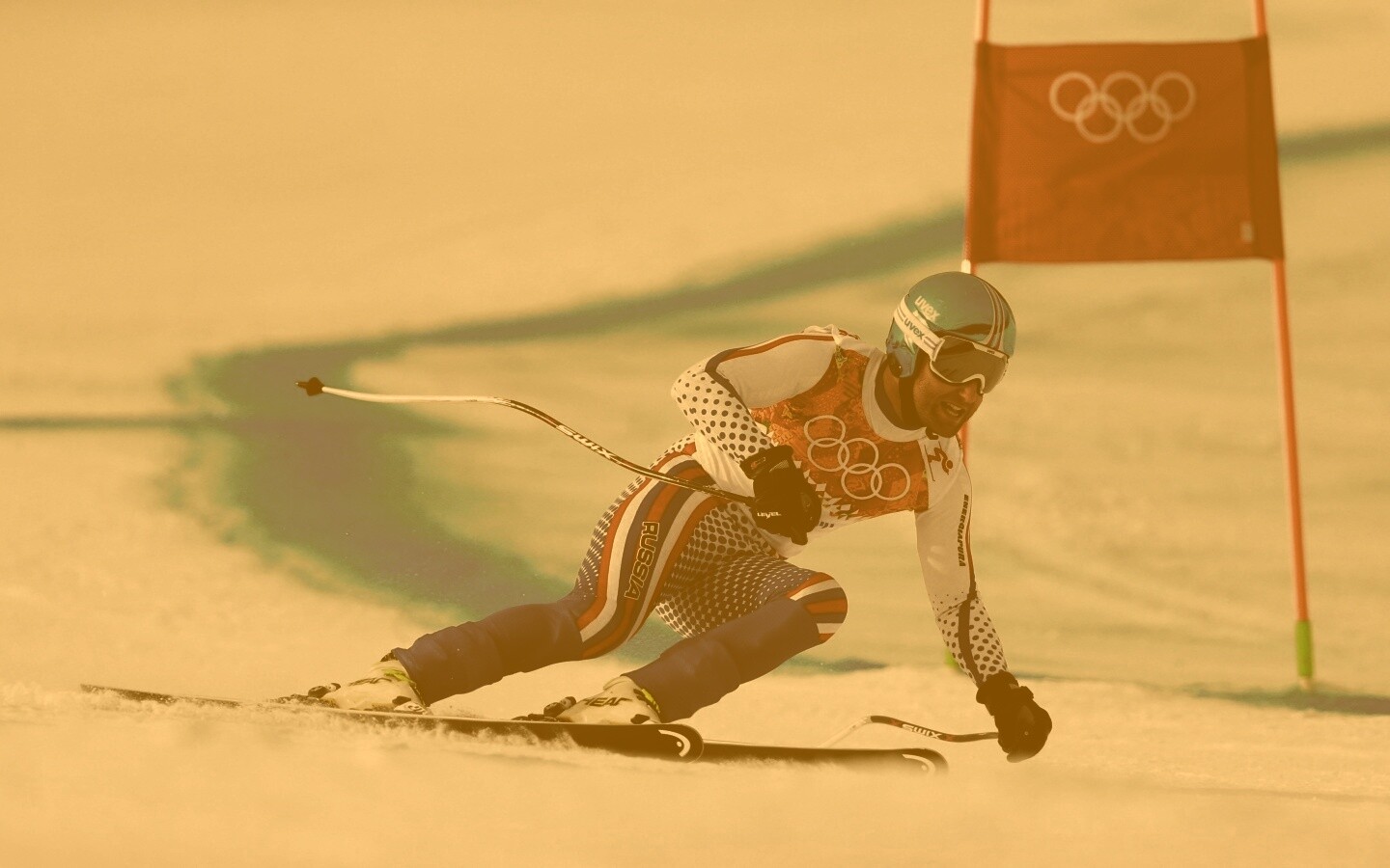 Лыжник на олимпиаде обои