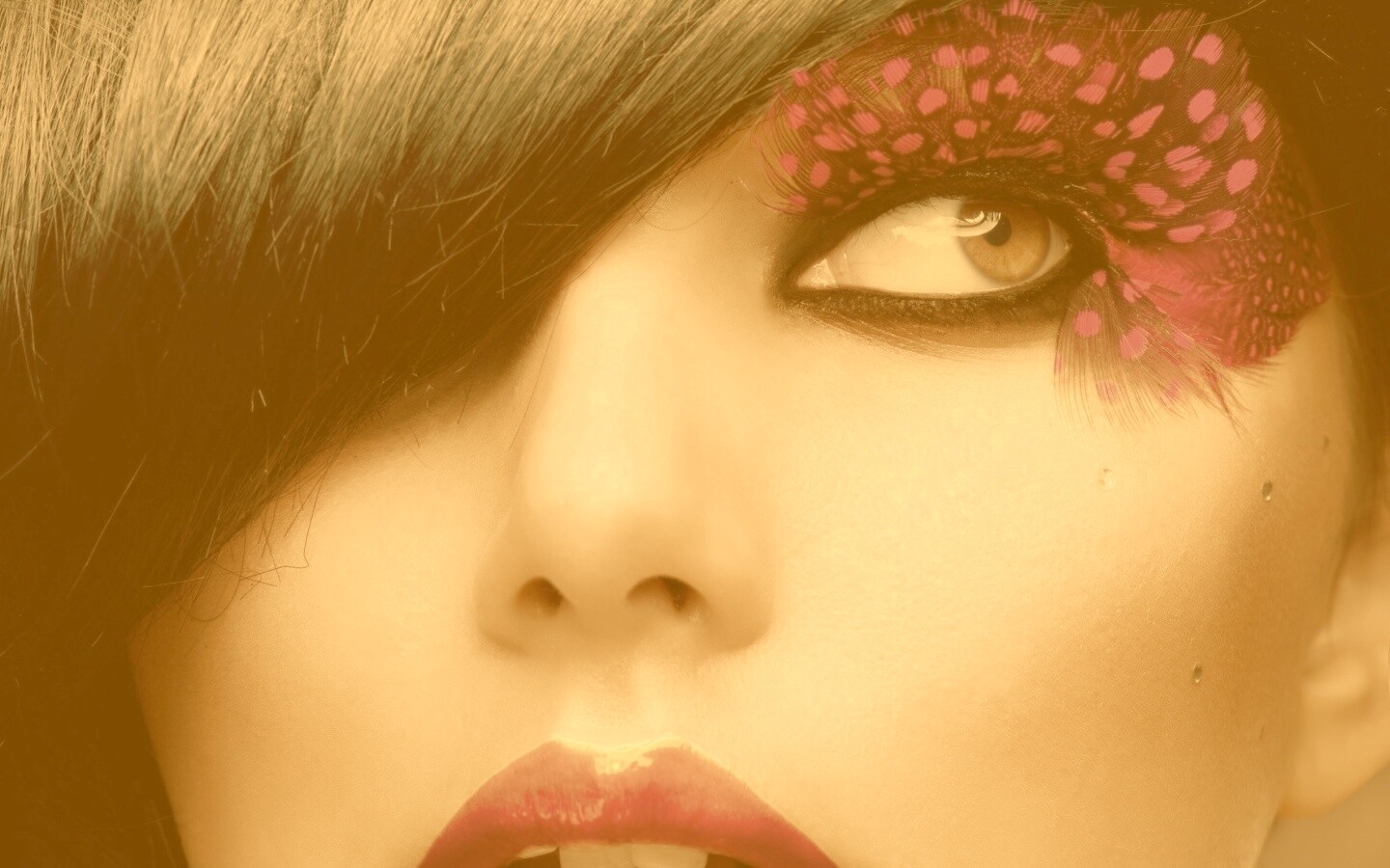 Макияж крупным планом обои