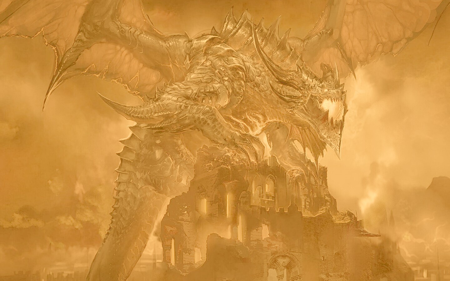 Огромный дракон обои