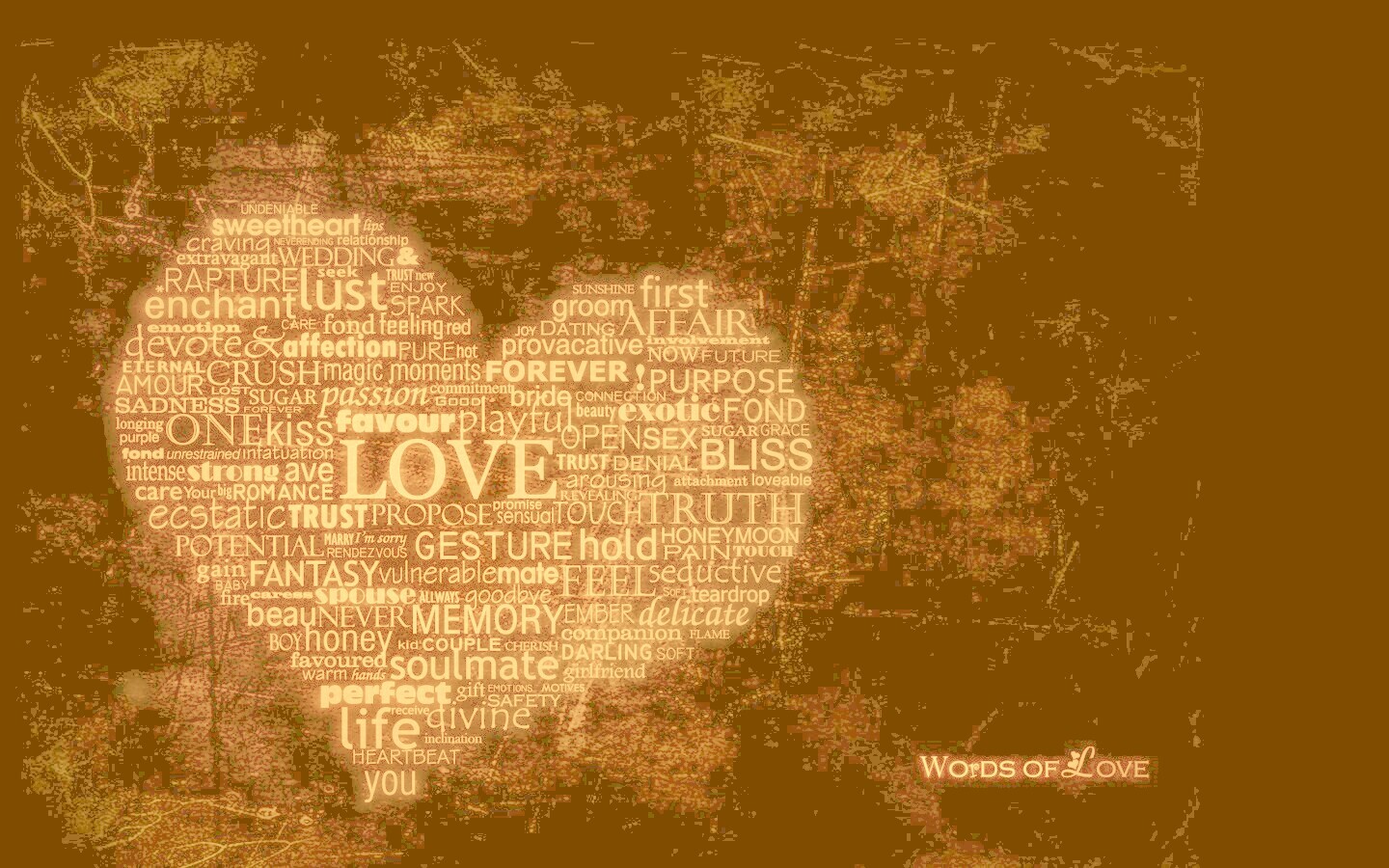 Слова любви обои