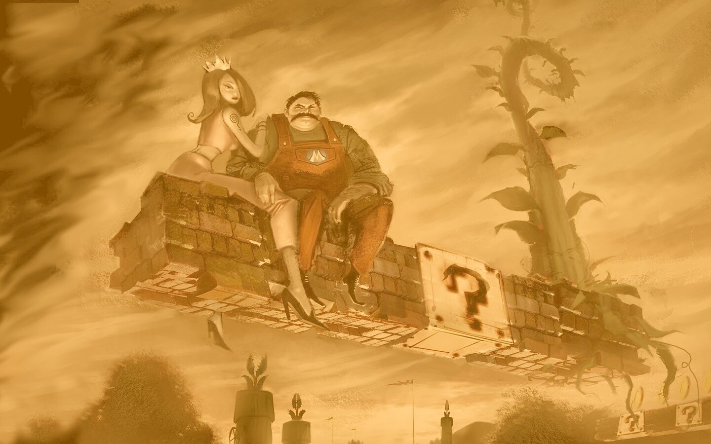 Марио - альтернативная концовка обои