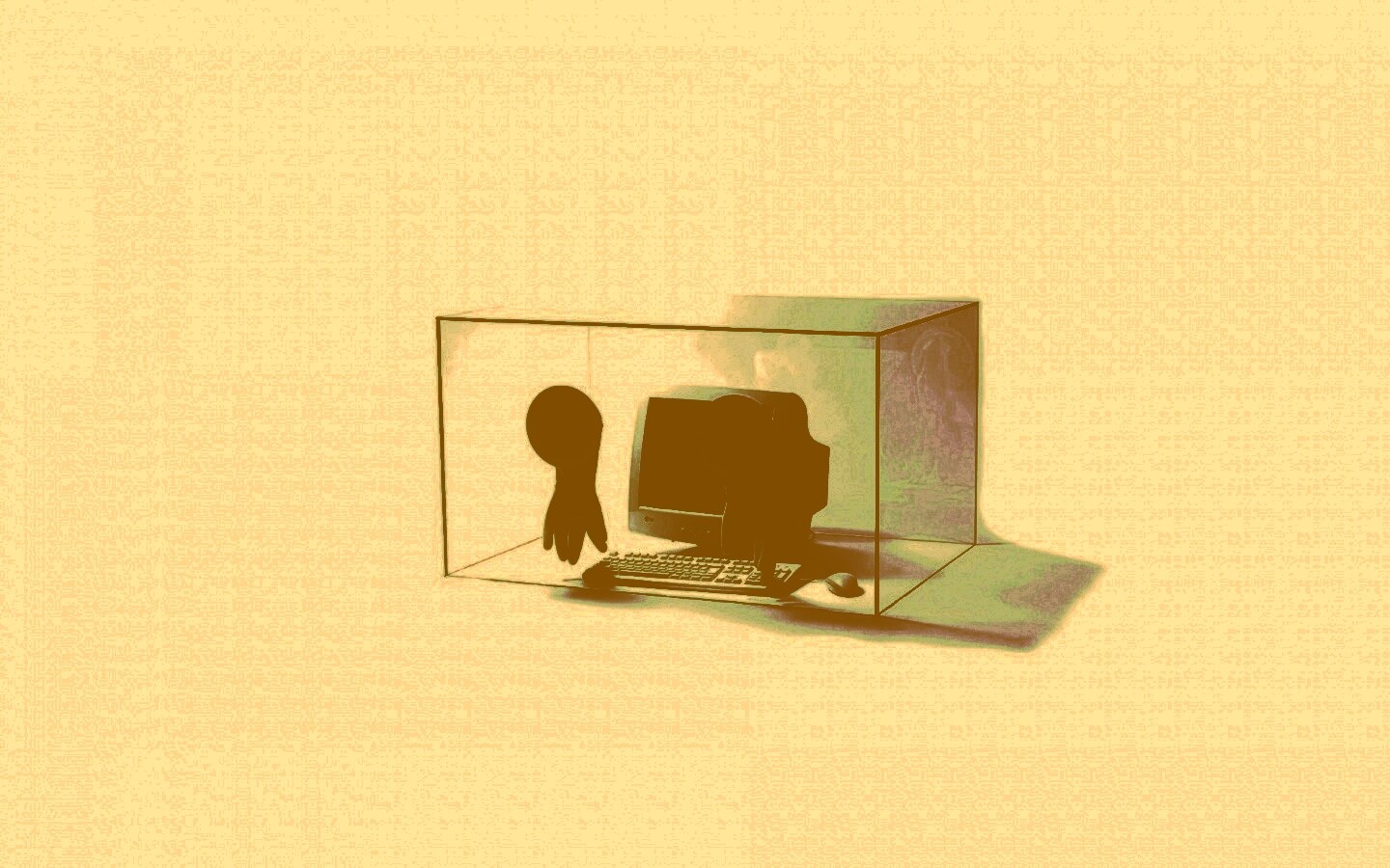 Зараженный компьютер обои