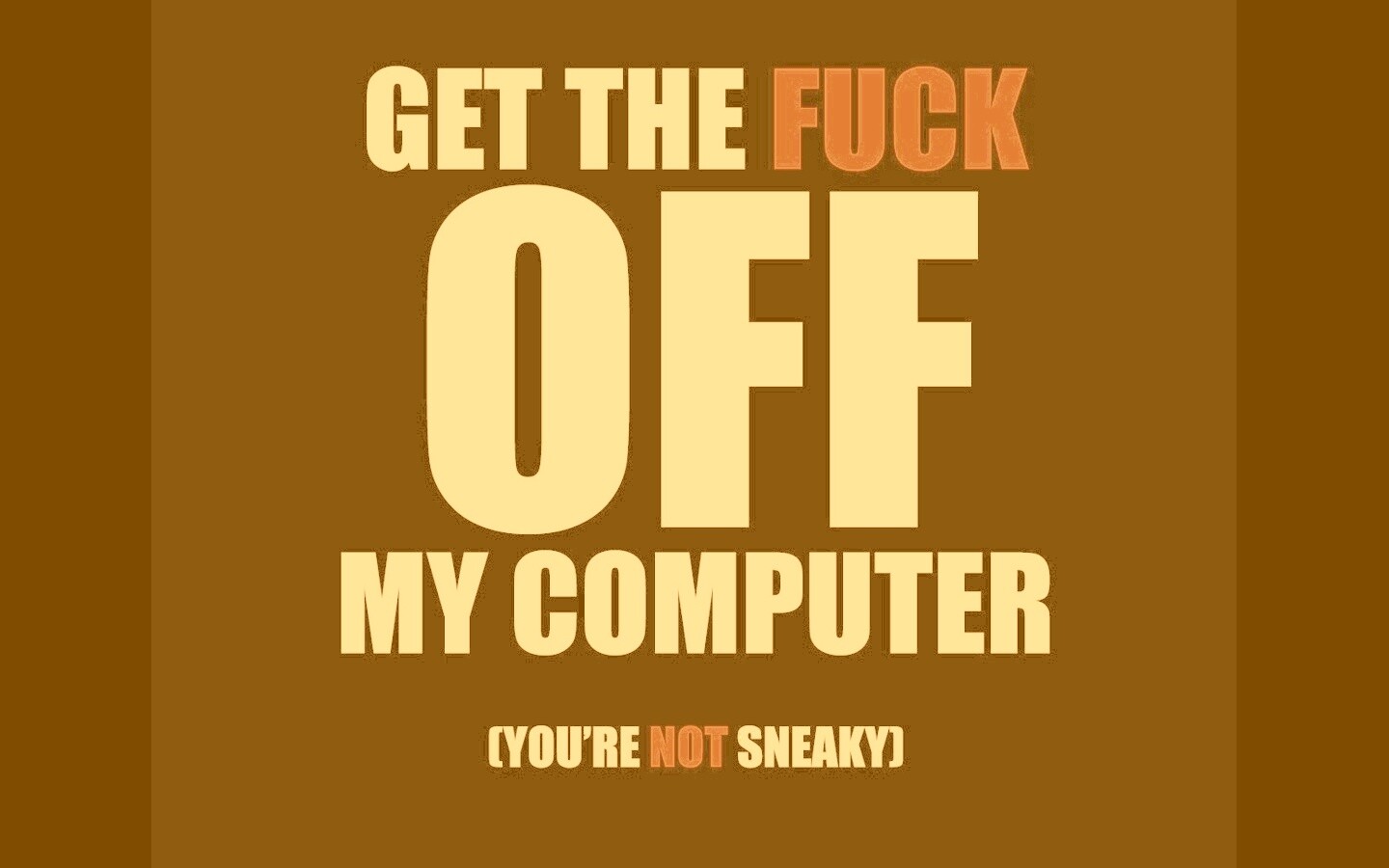 Отвали от моего компа! обои