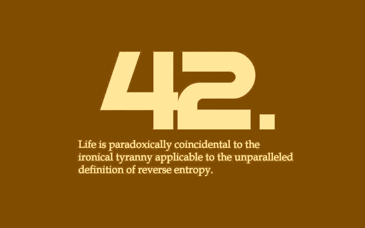 Ответ жизни, вселенной и вообще обои