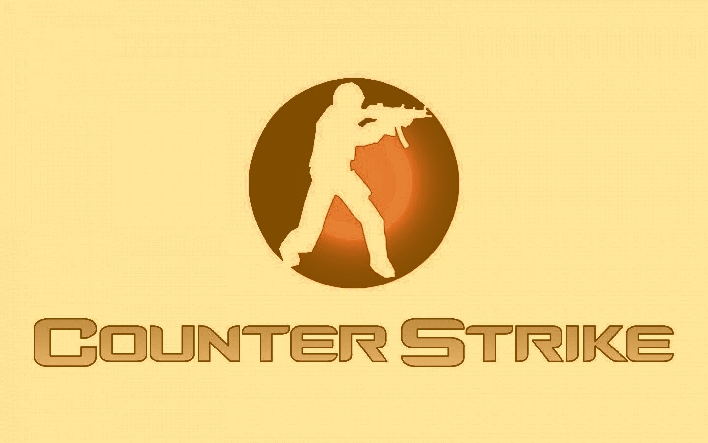 Логотип Counter Strike на белом фоне обои