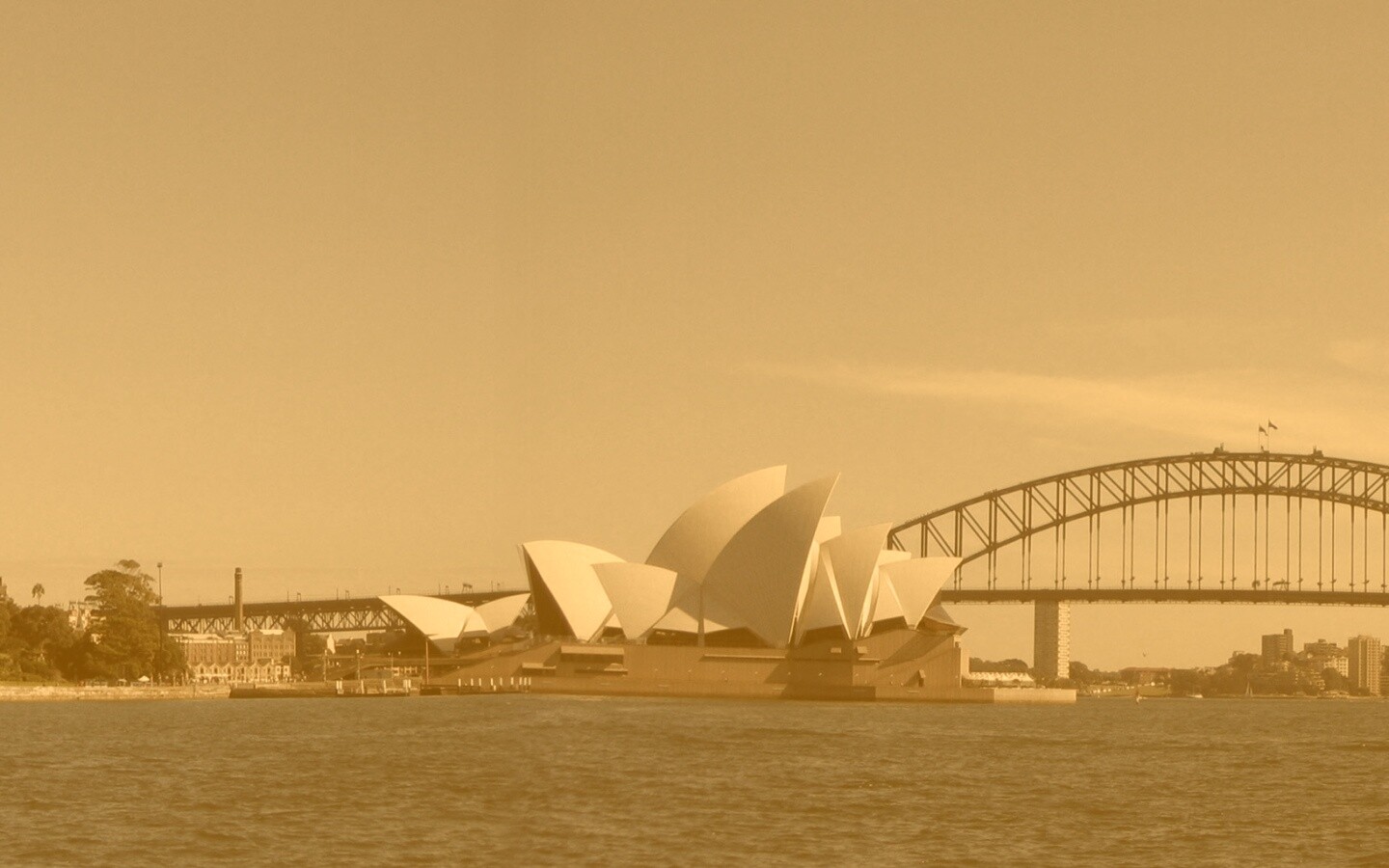 Панорама порта Сиднея обои
