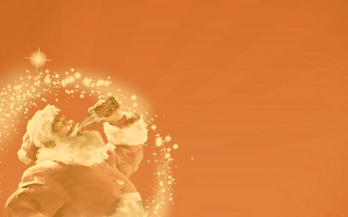 Санта Клаус с кока-колой обои