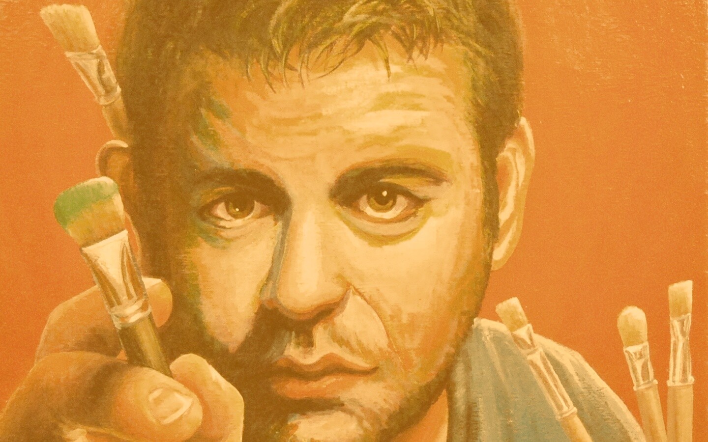 Нарисованный художник обои