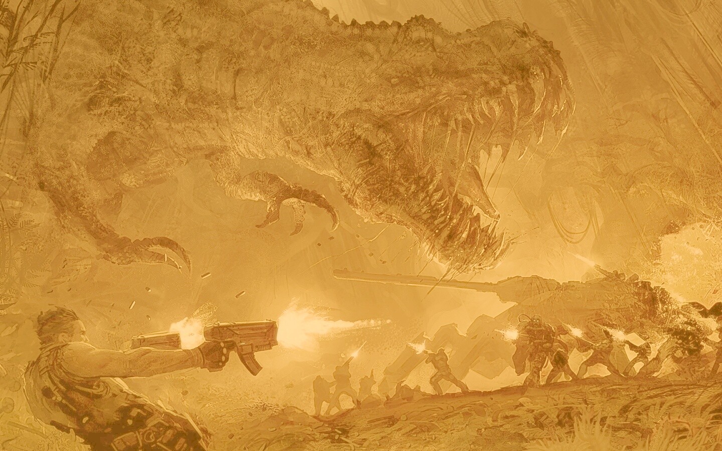 Динозавр обои