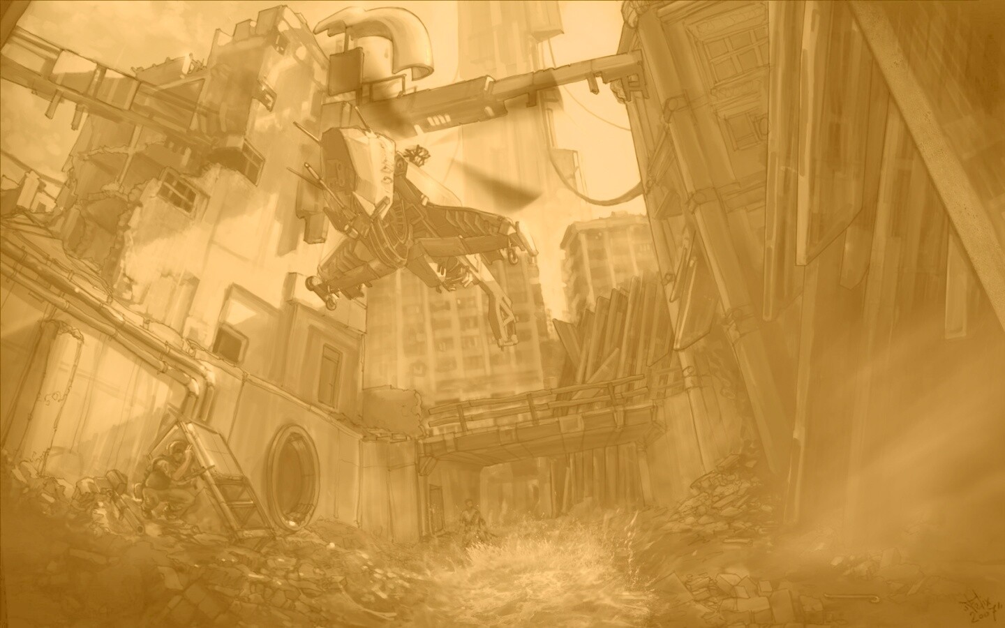 City 17 из Half Life обои