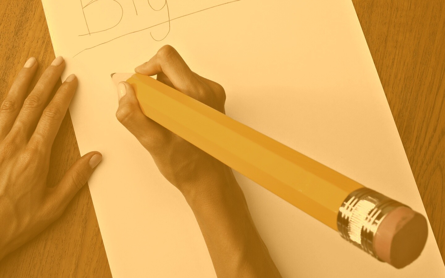 Бльшой карандаш, большие мысли обои