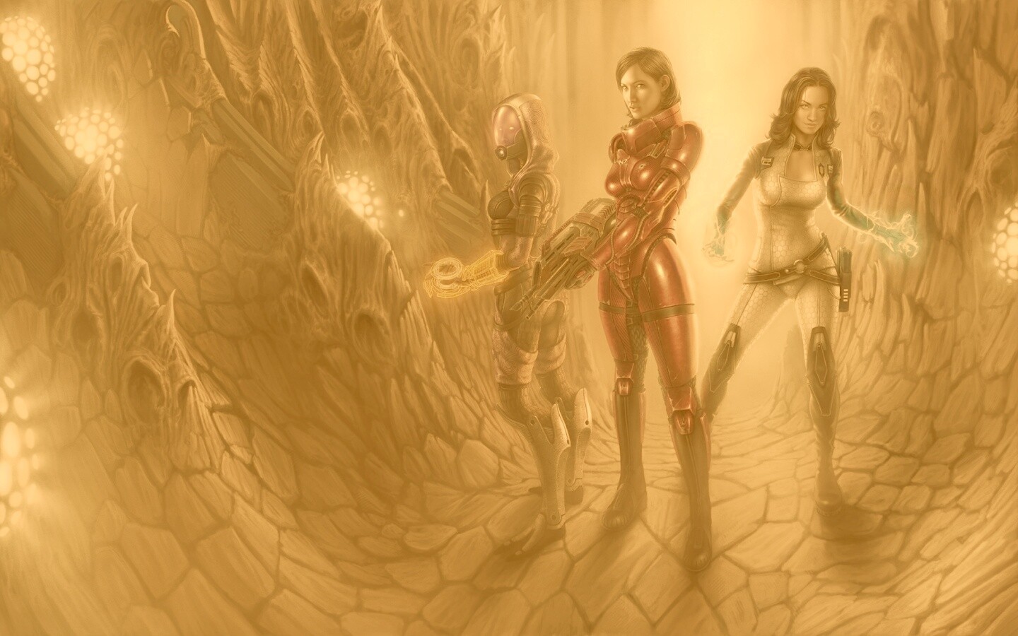 Девушки mass effect обои