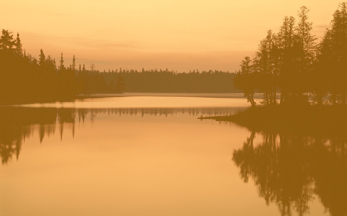 Вечерний пейзаж обои