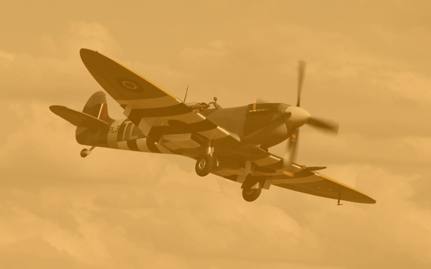 Истребитель времён Второй Мировой Войны обои