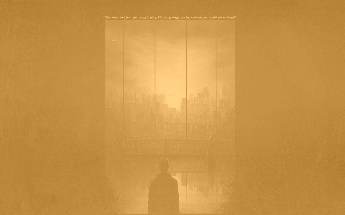 Человек в тени обои