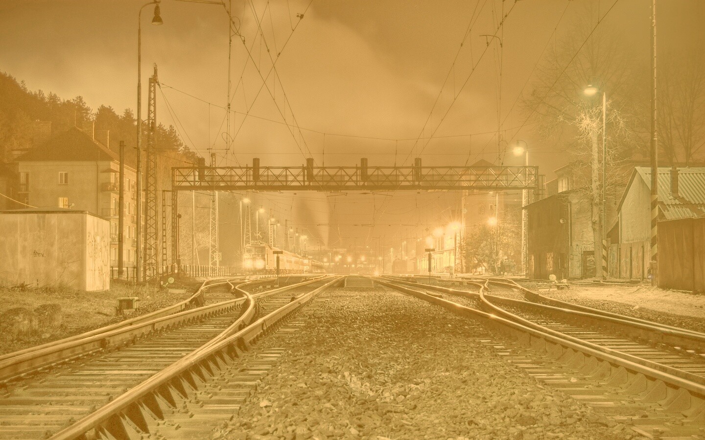 Железнодорожная станция обои