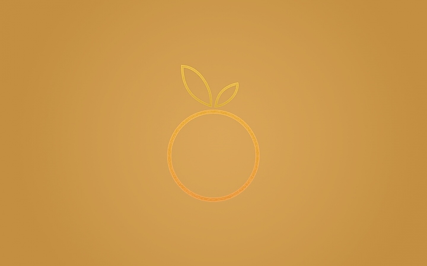 Стилизованная апельсинка обои