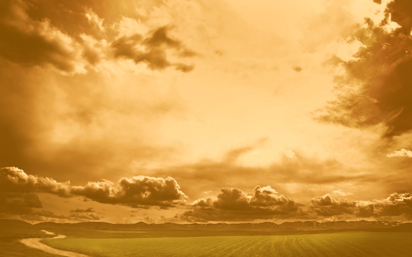 Золотое небо обои