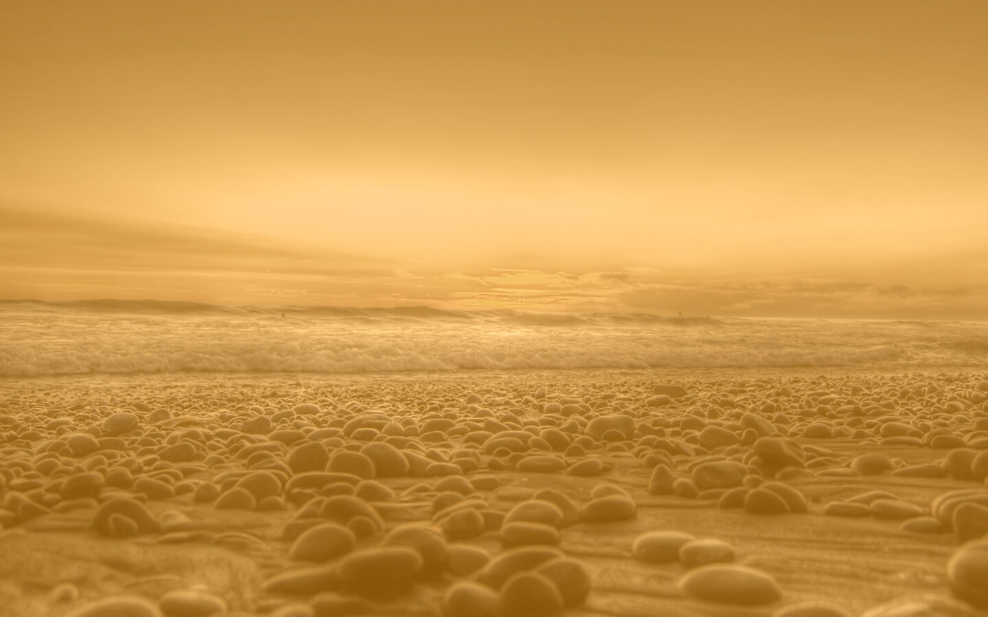 Каменистый пляж обои