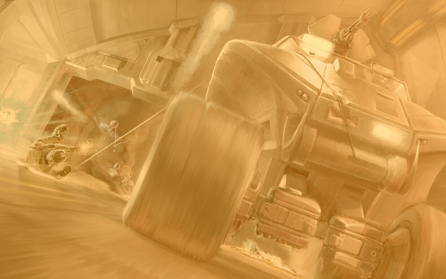 Погоня в Halo обои