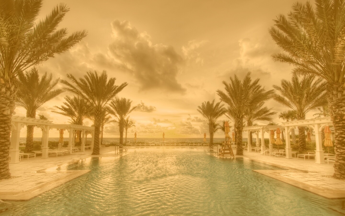 Бассейн обои