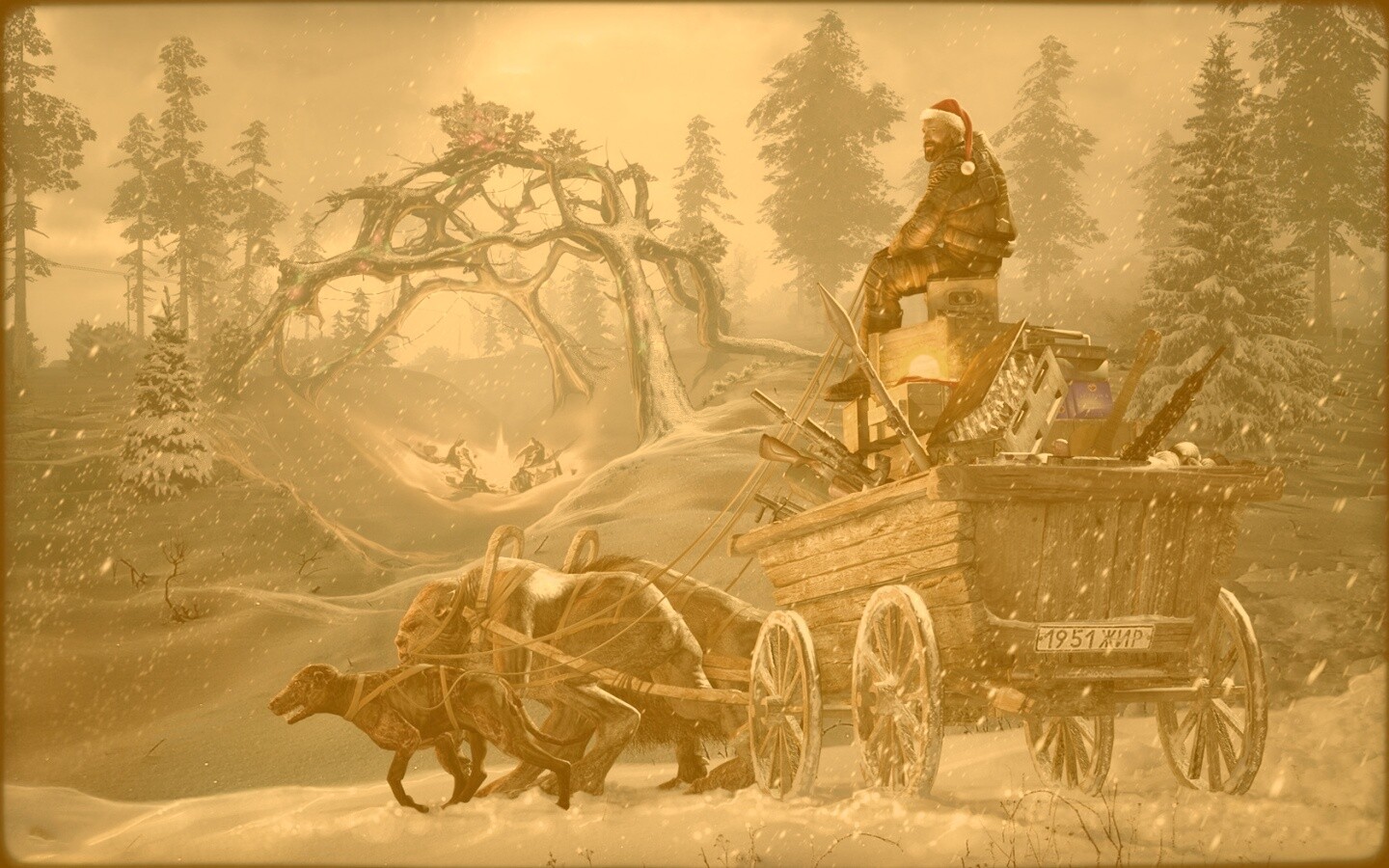 Новогодний Сталкер обои