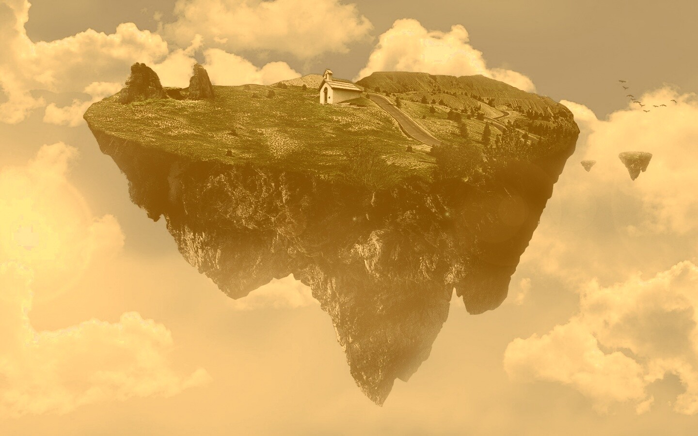 Летающий острв обои