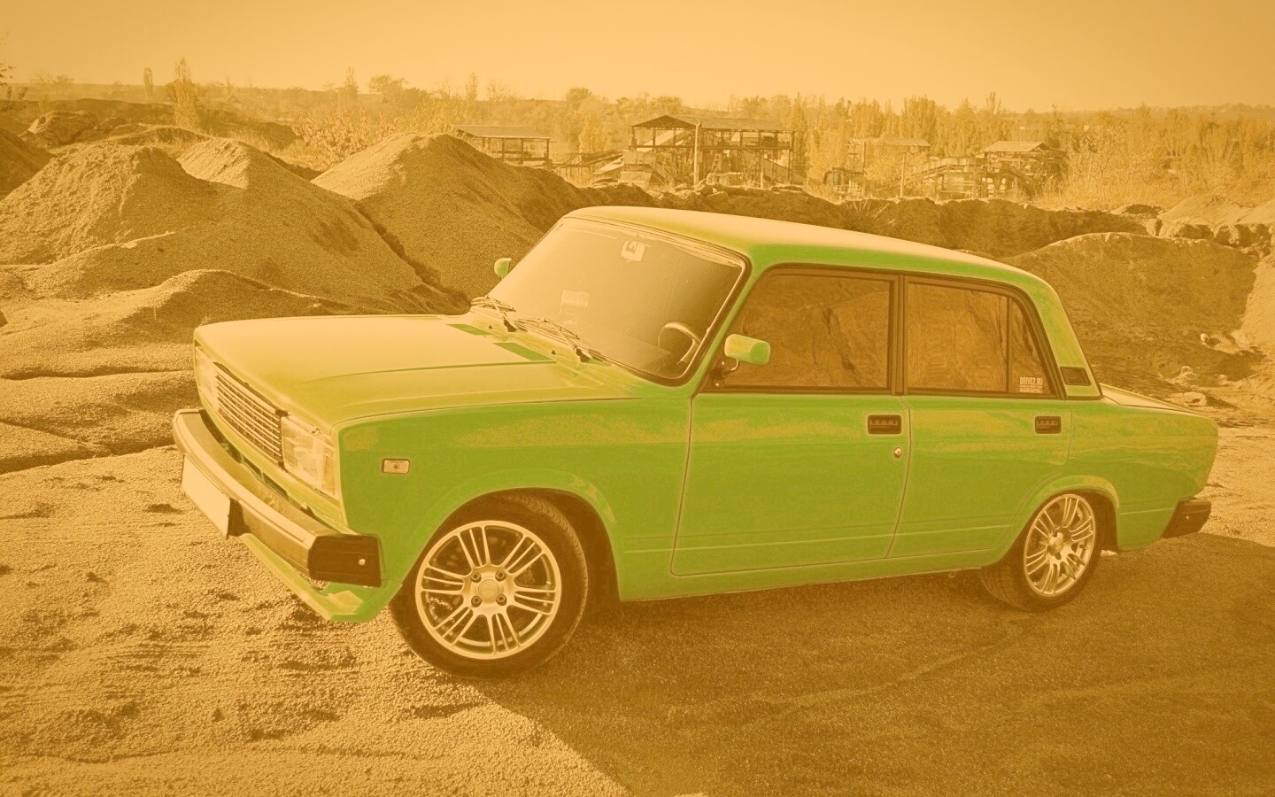 Кислотные жигули обои