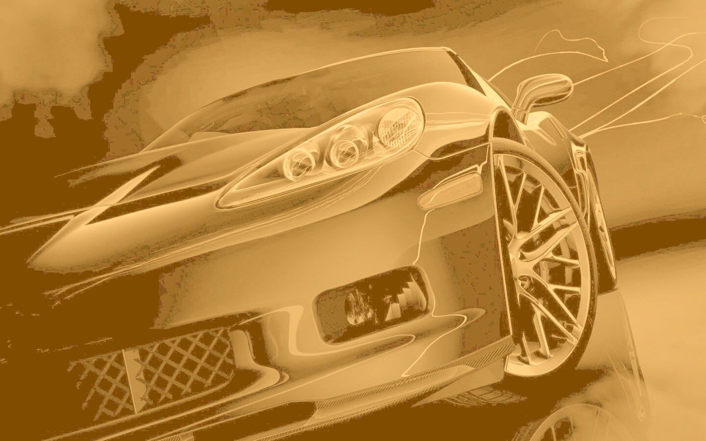 Чёрное авто обои