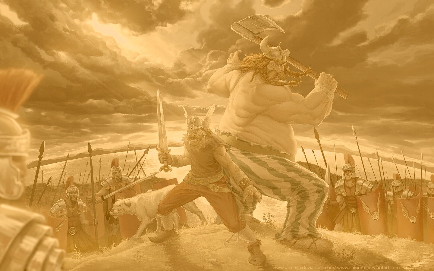 Астерикс и Обеликс по взрослому обои