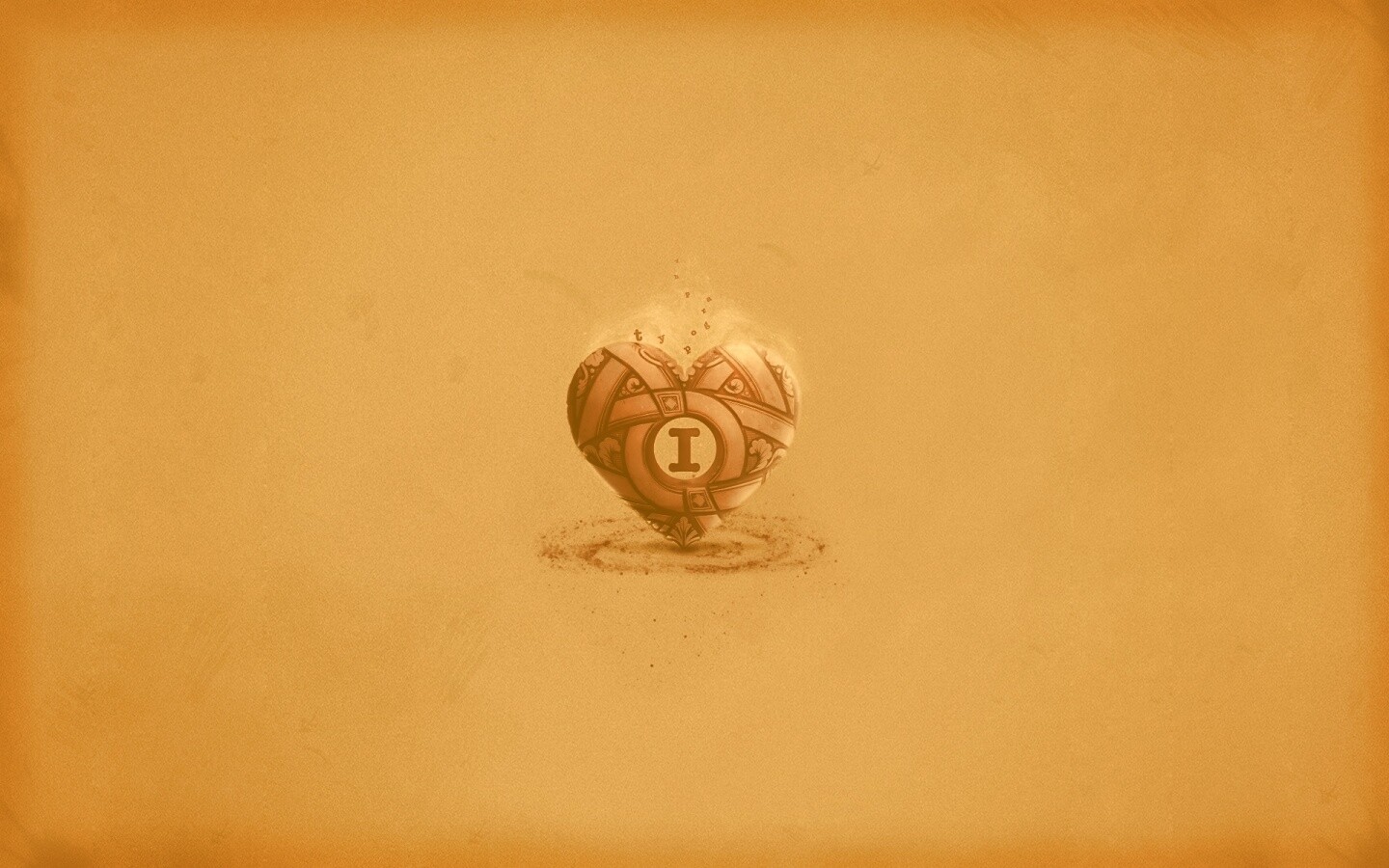 Креативное минималистичное сердце обои