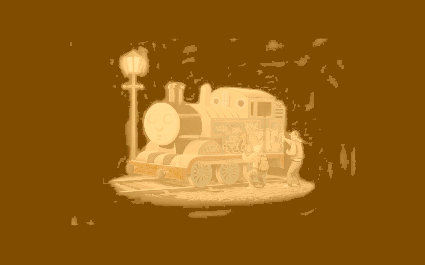 Паровозик для граффити обои