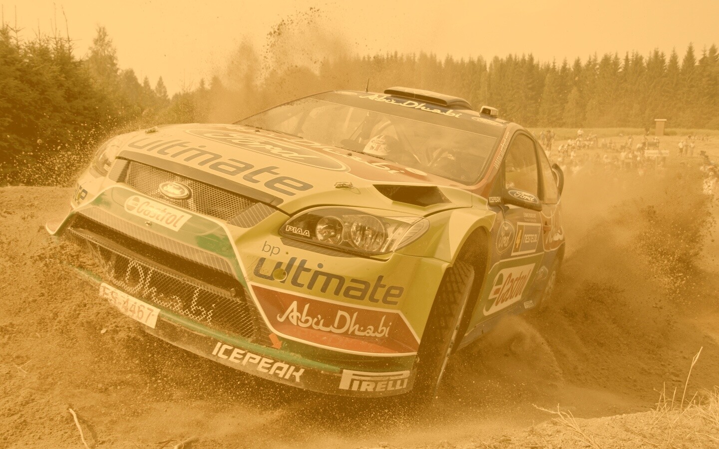 Форд учавствует в ралли обои