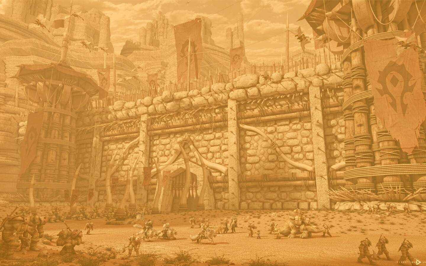 Крепость орков обои