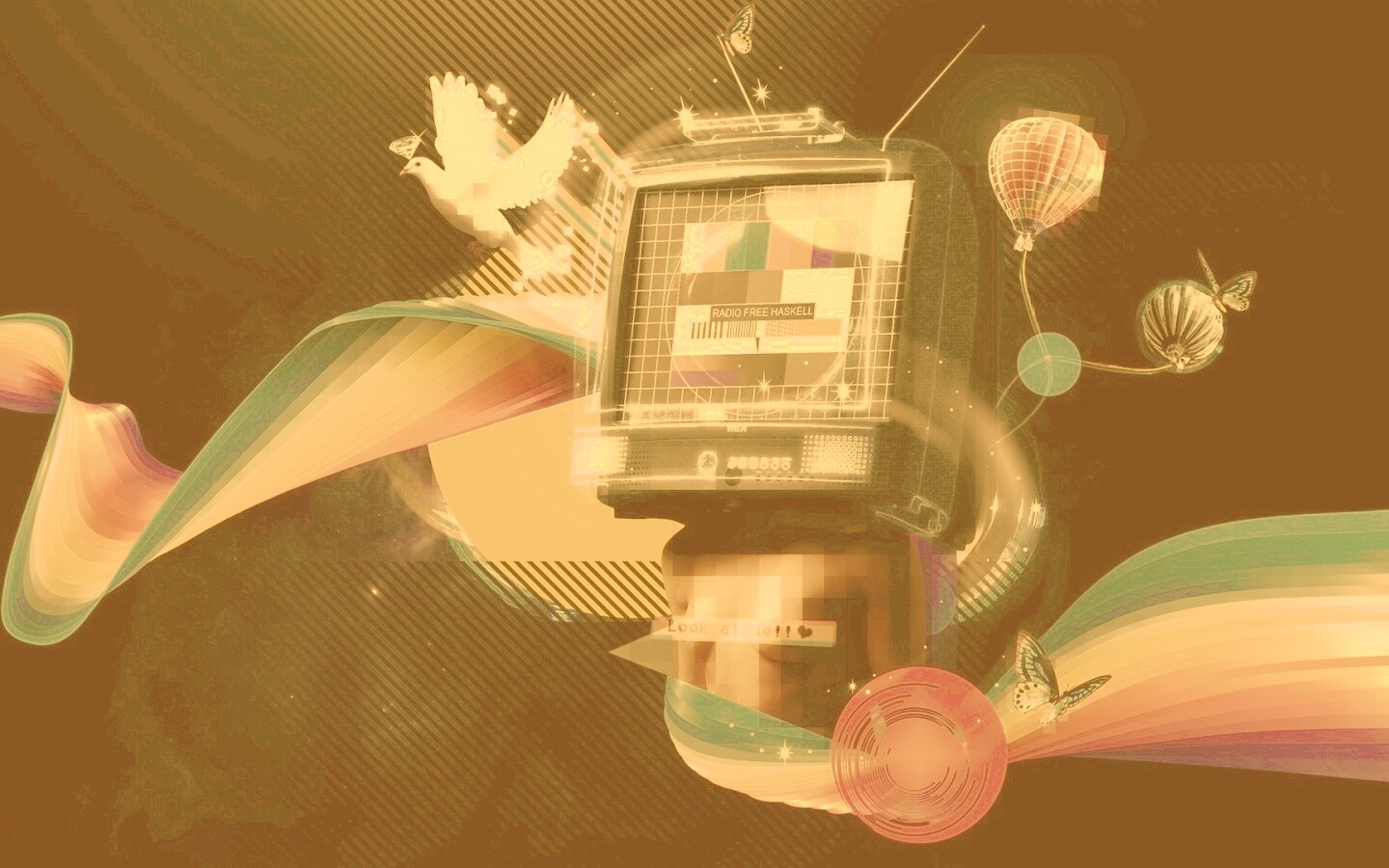 На телевизионной волне обои