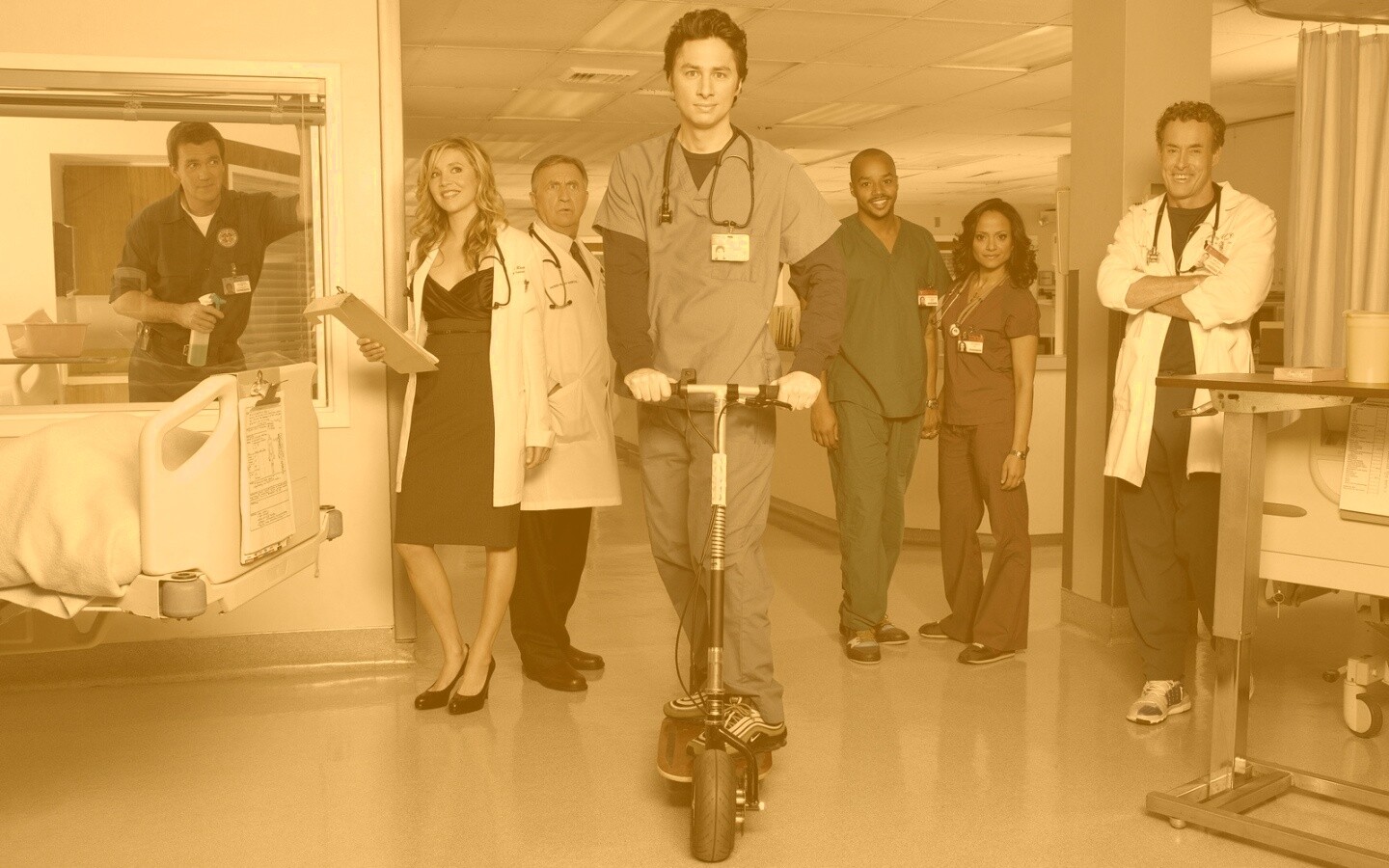 Герои сериала Клиника обои