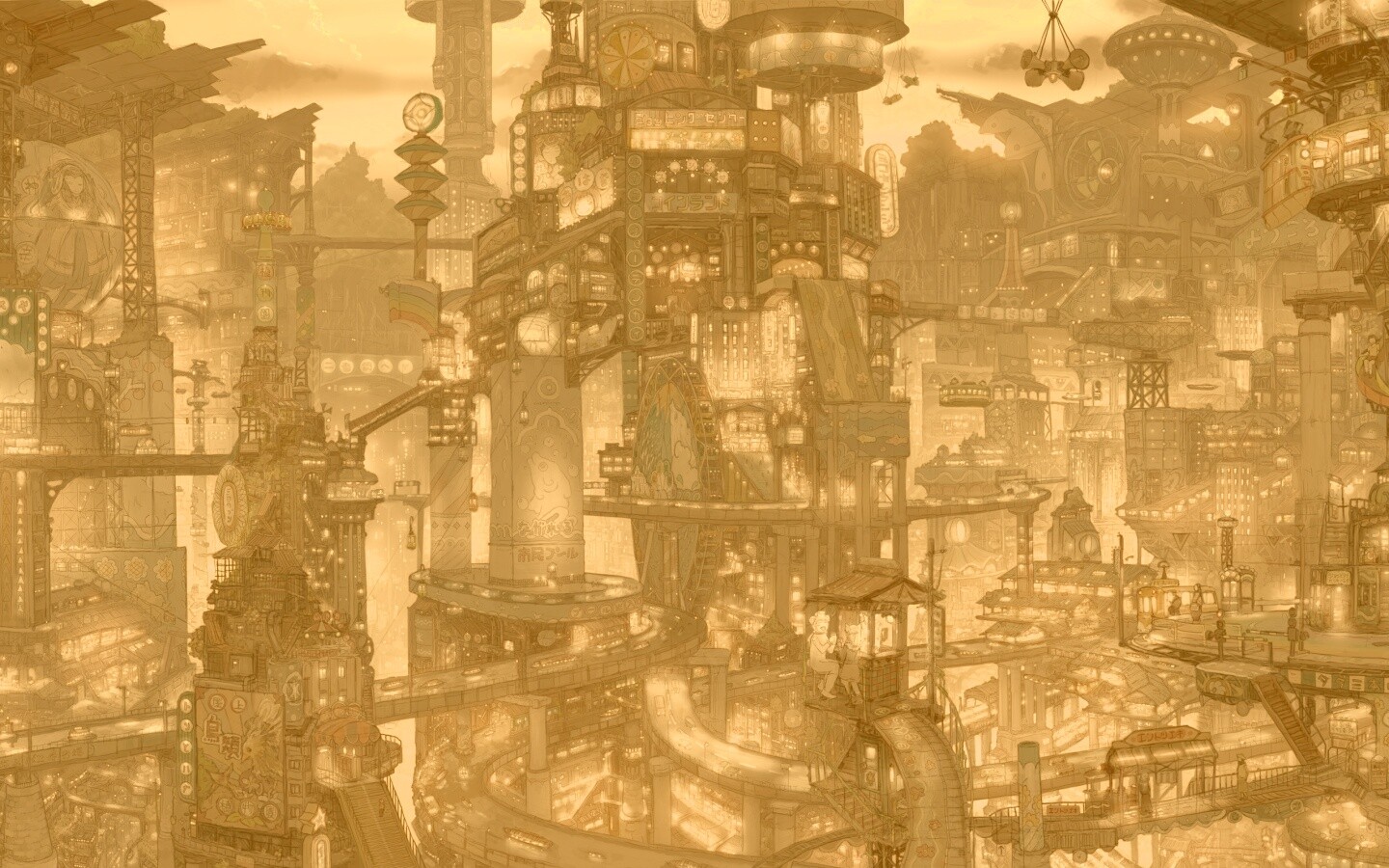 Город будущего обои