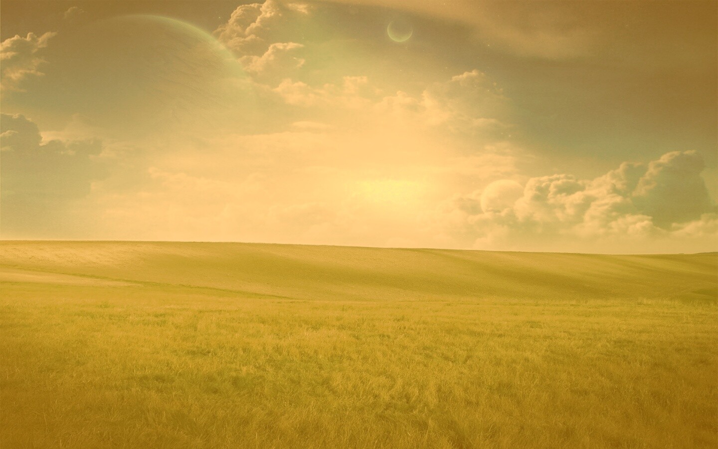 Луг на другой планете обои